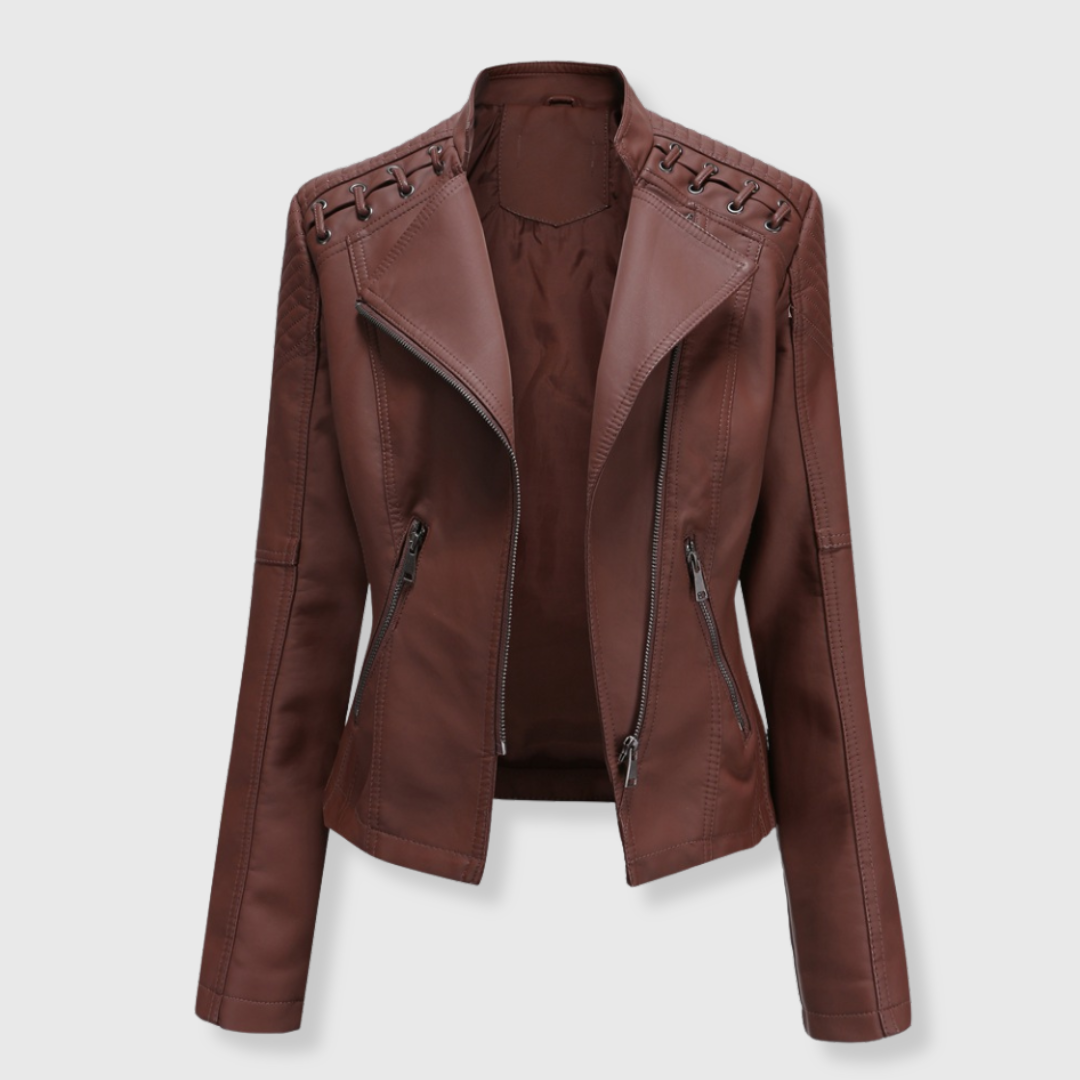 Vera | Kurze Biker-Lederjacke