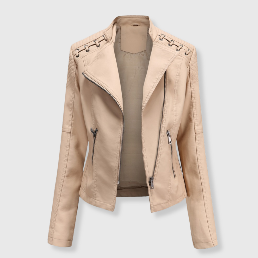 Vera | Kurze Biker-Lederjacke