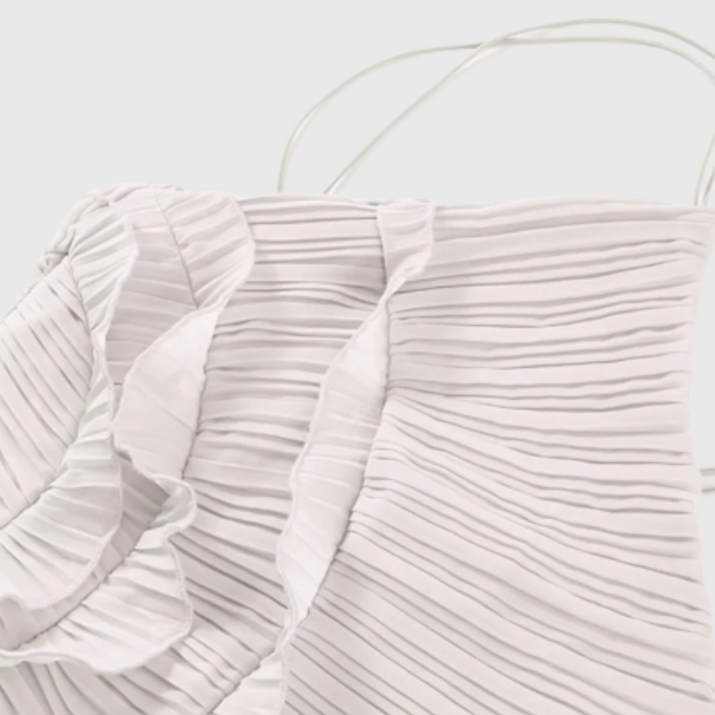 Virginia | Fließendes Midikleid mit Volant-Details