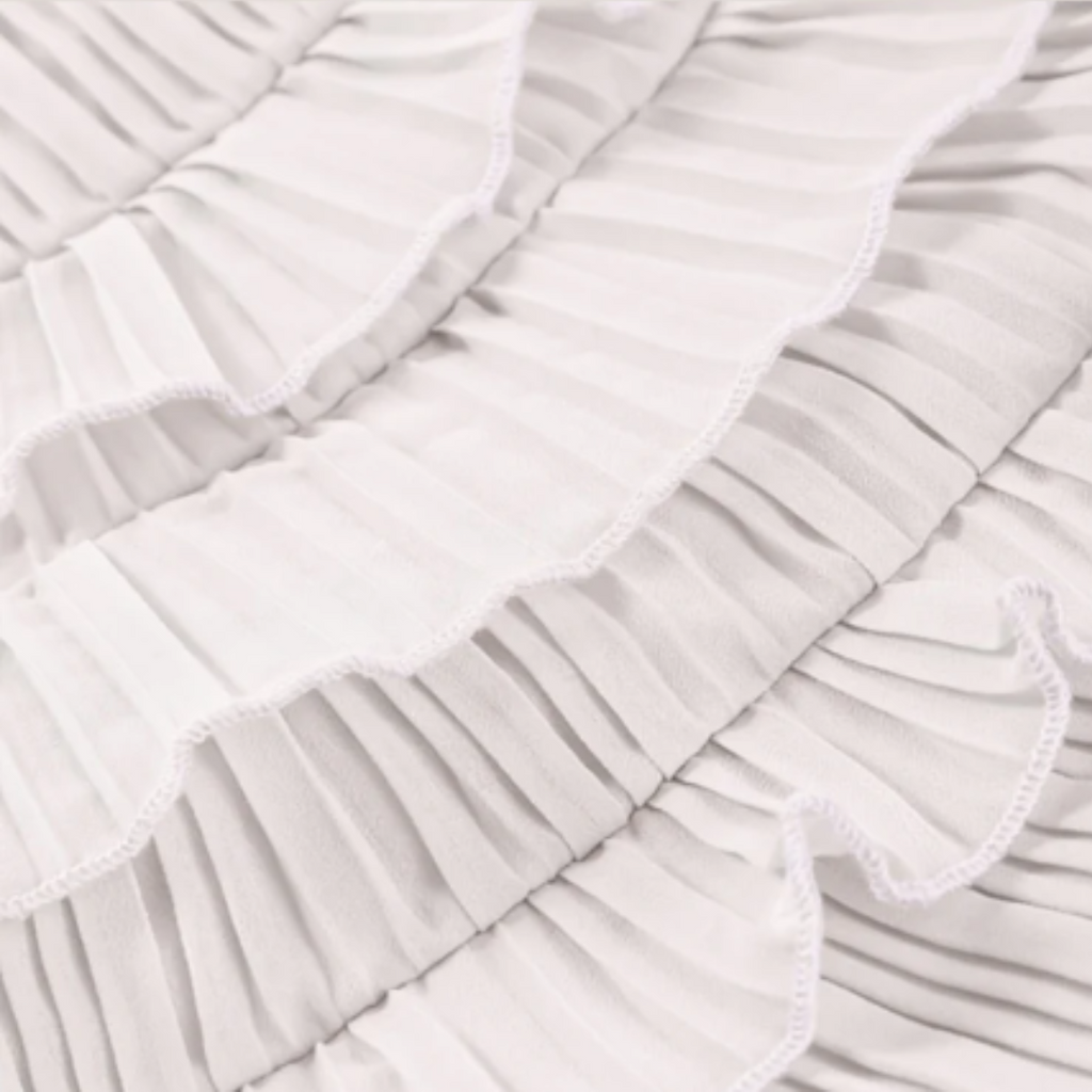 Virginia | Fließendes Midikleid mit Volant-Details