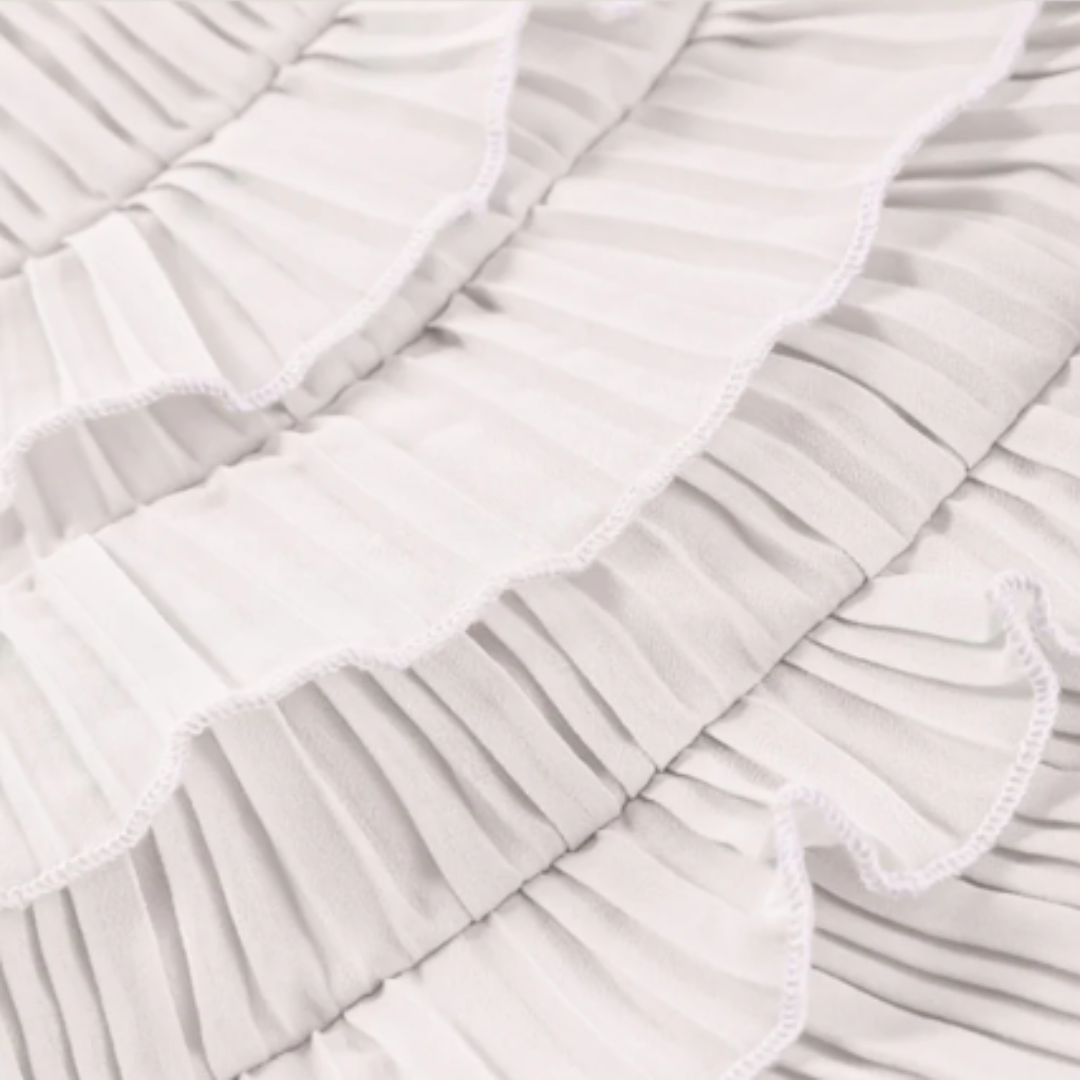 Virginia | Fließendes Midikleid mit Volant-Details