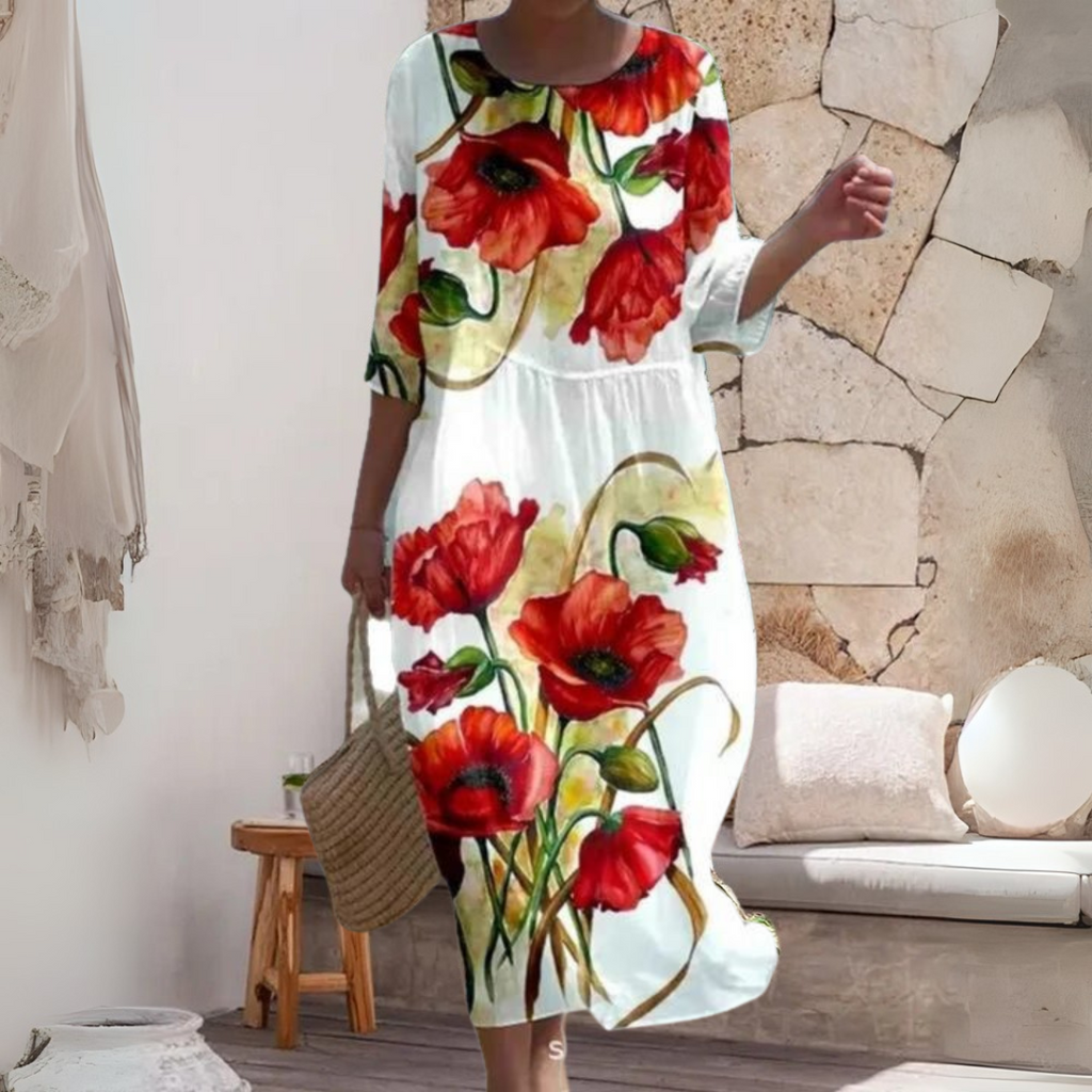 Laurita | Handgenähtes Premium-Sommerkleid