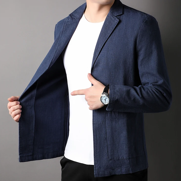 Lightweight Linen Blend Blazer