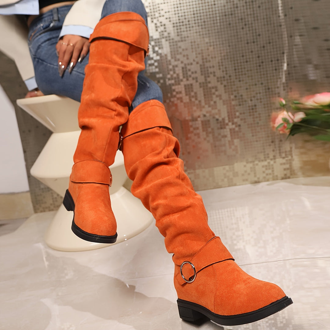 Ariel | Kniehohe Stiefel mit Schnalle