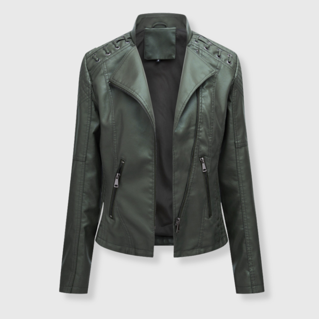 Vera | Kurze Biker-Lederjacke