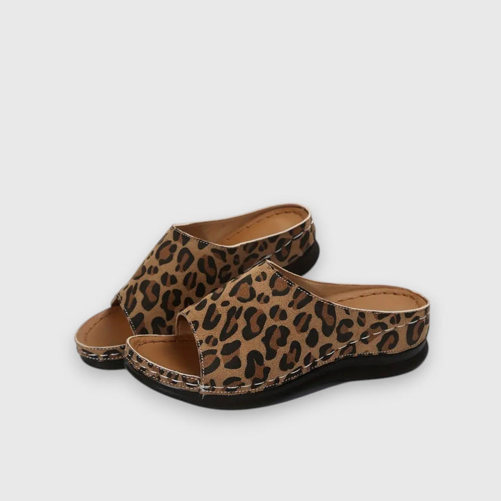 Tina – Leopard Sandalen