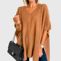 Erica | V-Ausschnitt Loose-Poncho