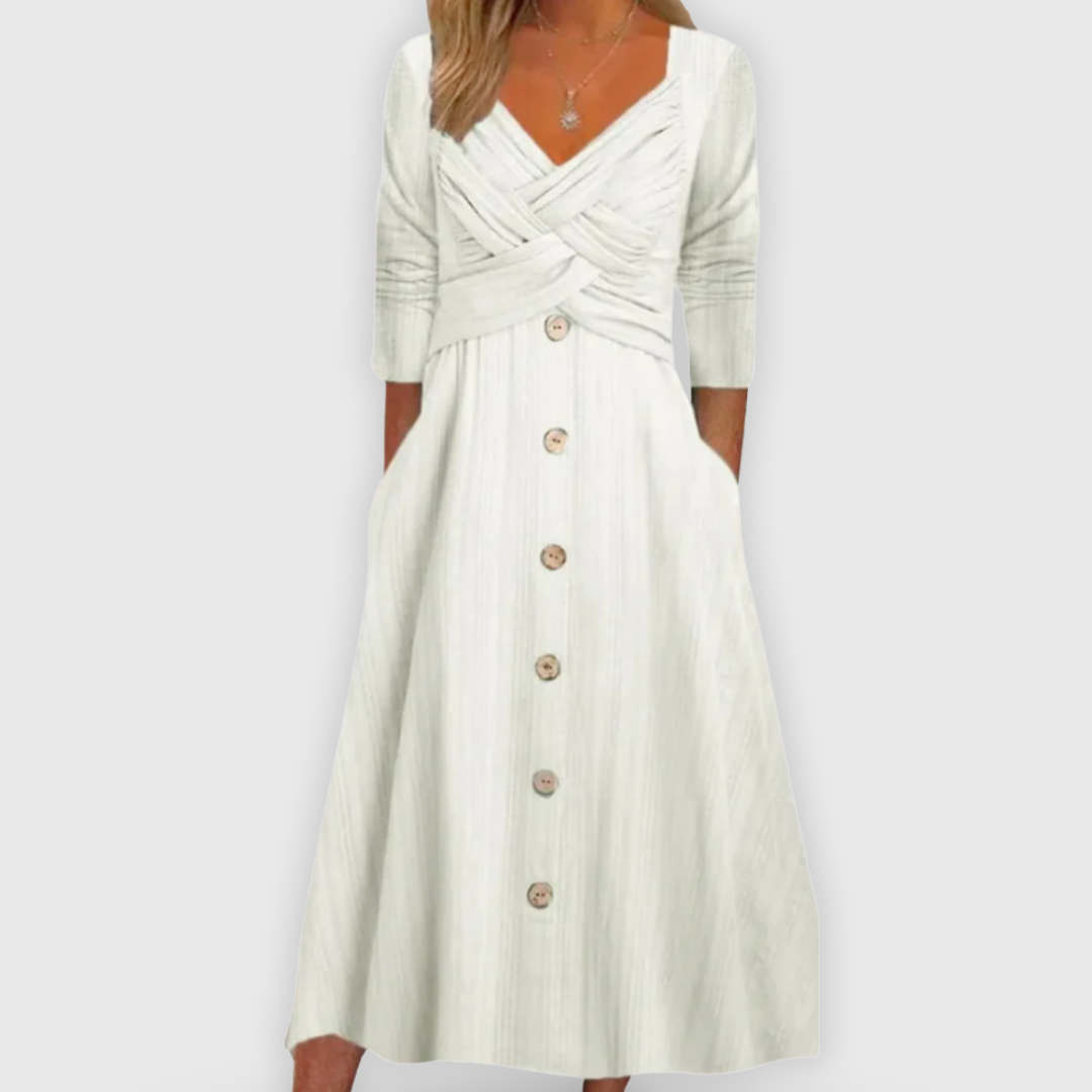 Elsa | Elegantes Kleid mit Bauchkaschierung