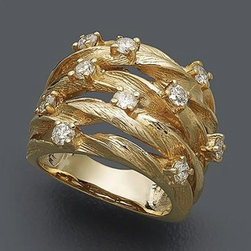 Vintage Boho-Ring in Gold