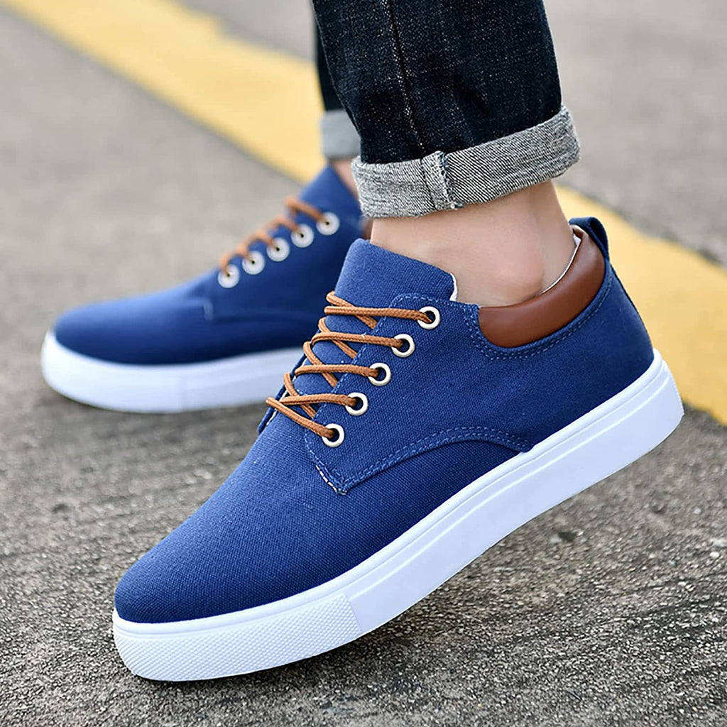 Herren Canvas Sneaker mit Schnürung und rutschfester Sohle