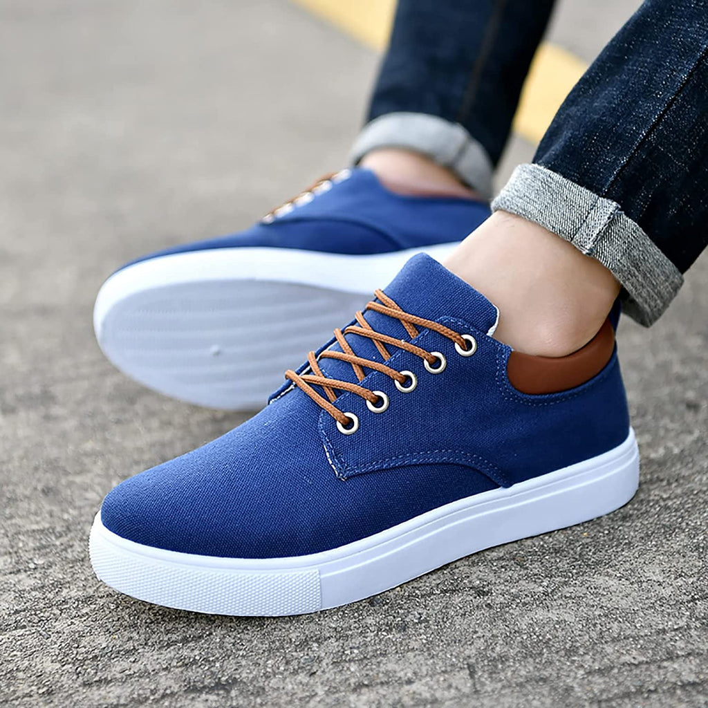 Herren Canvas Sneaker mit Schnürung und rutschfester Sohle