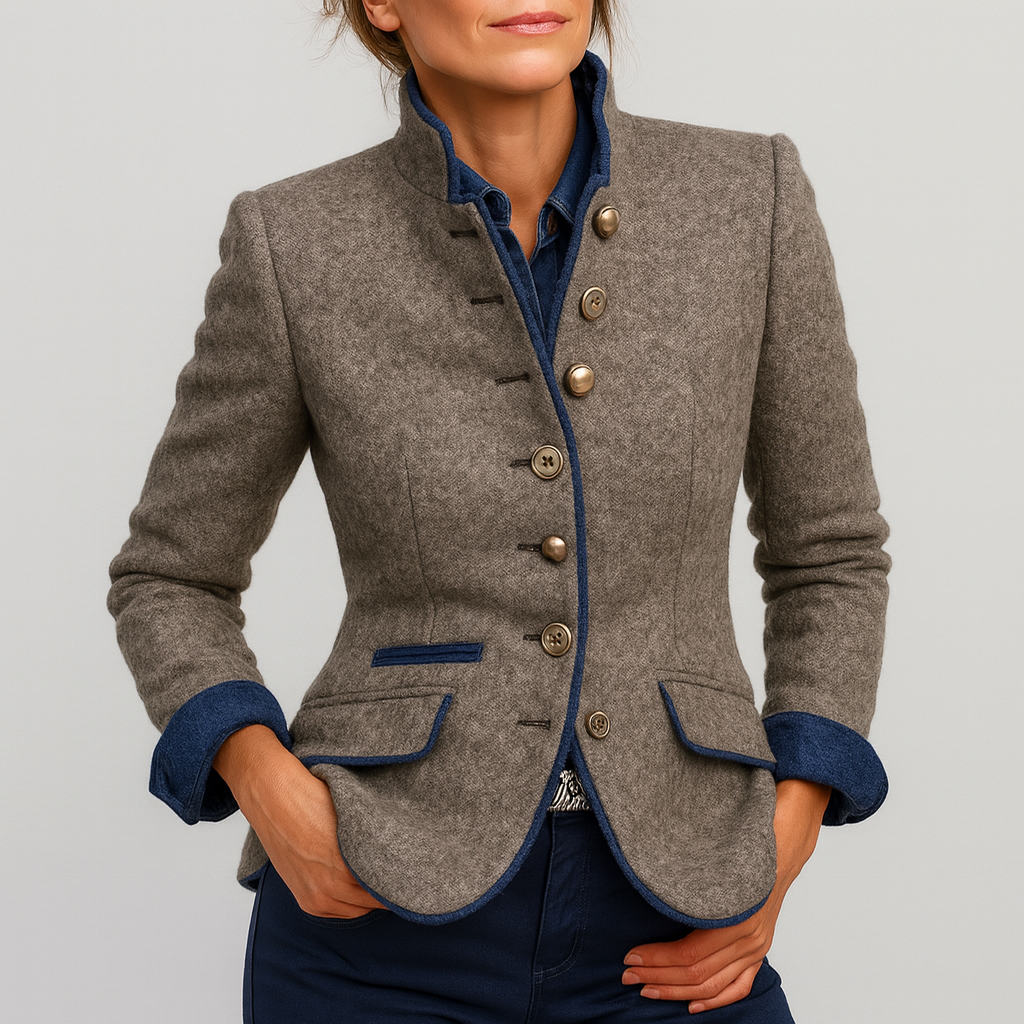 Sara | Elegante Kurzjacke mit Taschen