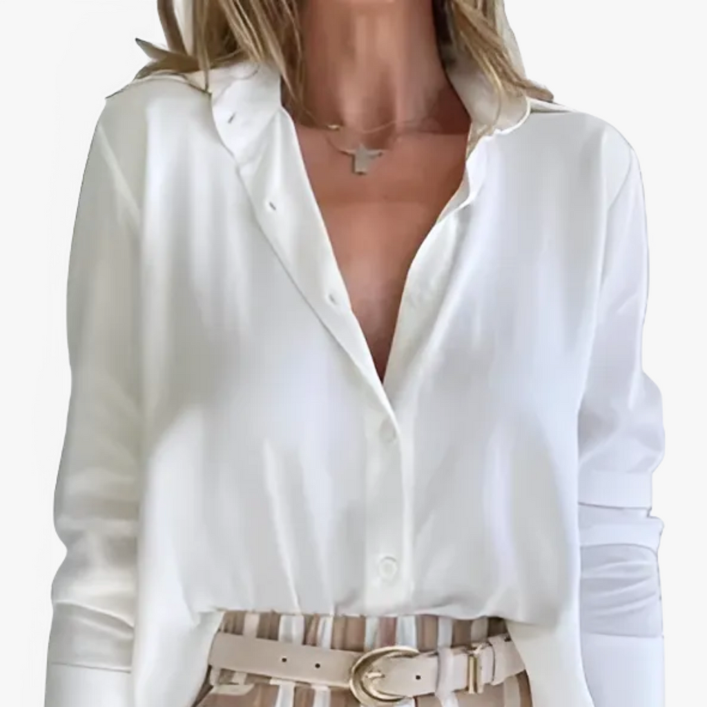 Isabella | Stilvolles Set aus Leinenhose und Bluse