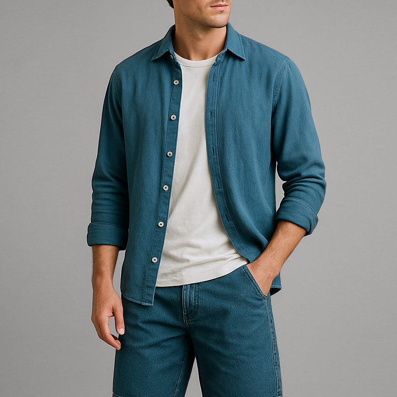 Grayson Breezy Cotton Long-Sleeve Shirt