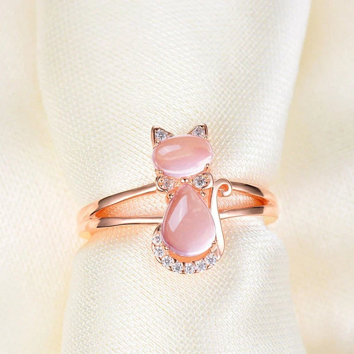 Cat Ring in Rose Gold | Rose Gold 16k