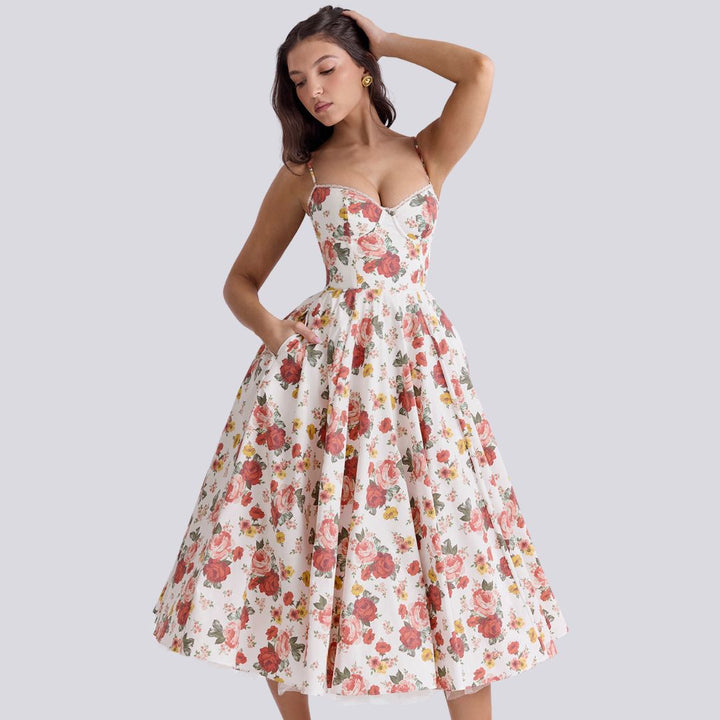 Clotilde | Elegantes Maxikleid aus Premiumstoff