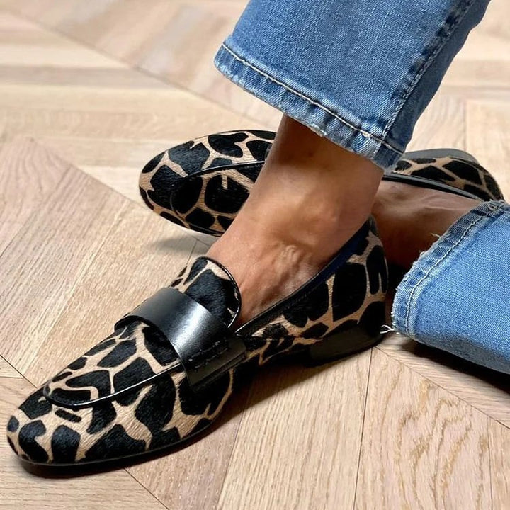 Estefany | Loafer mit Giraffenmuster und eleganter Wildheit