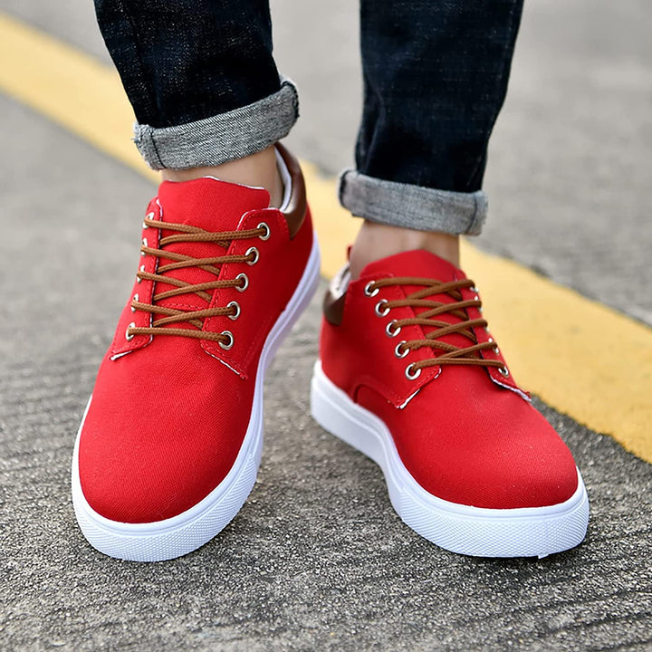 Herren Canvas Sneaker mit Schnürung und rutschfester Sohle