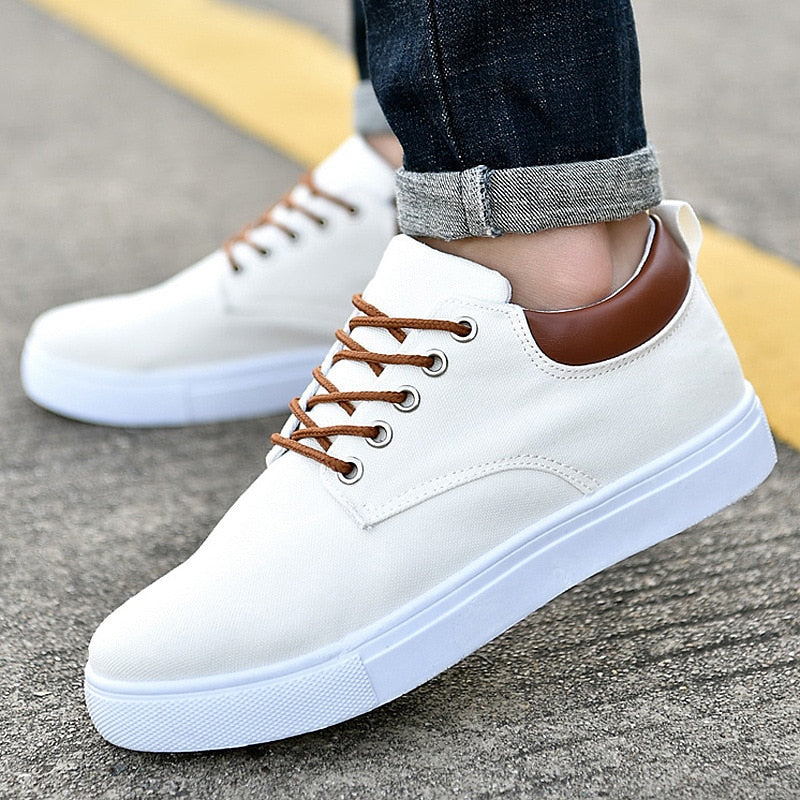 Herren Canvas Sneaker mit Schnürung und rutschfester Sohle