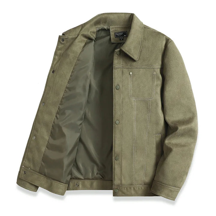 Irving Suede Trucker Jacket