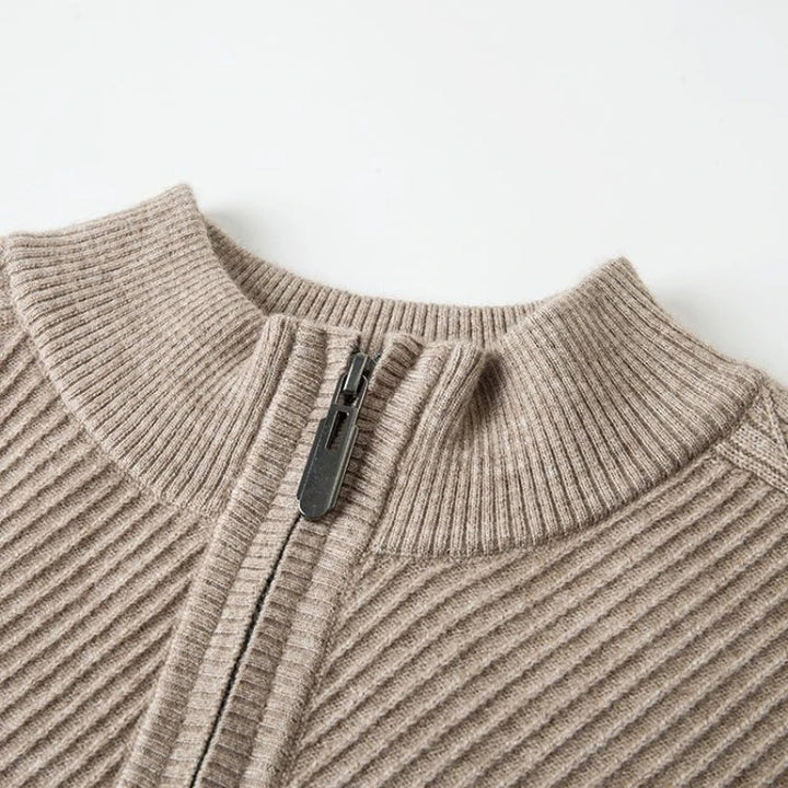 Bennett Ribbed Quarter-Zip Sweater