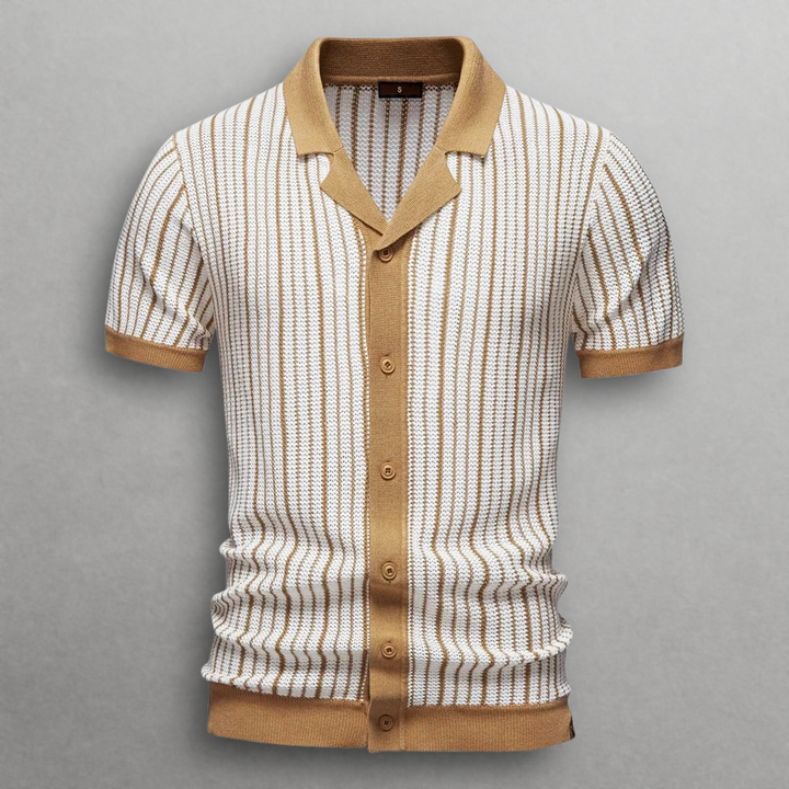 Sandro Classic Stripe Knit Polo