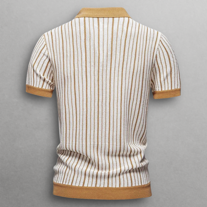 Sandro Classic Stripe Knit Polo