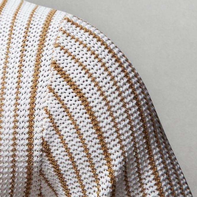 Sandro Classic Stripe Knit Polo