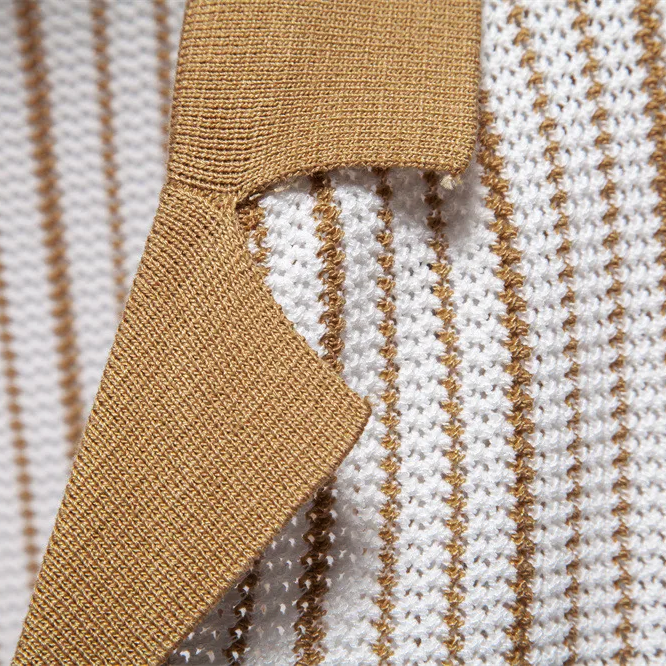 Sandro Classic Stripe Knit Polo