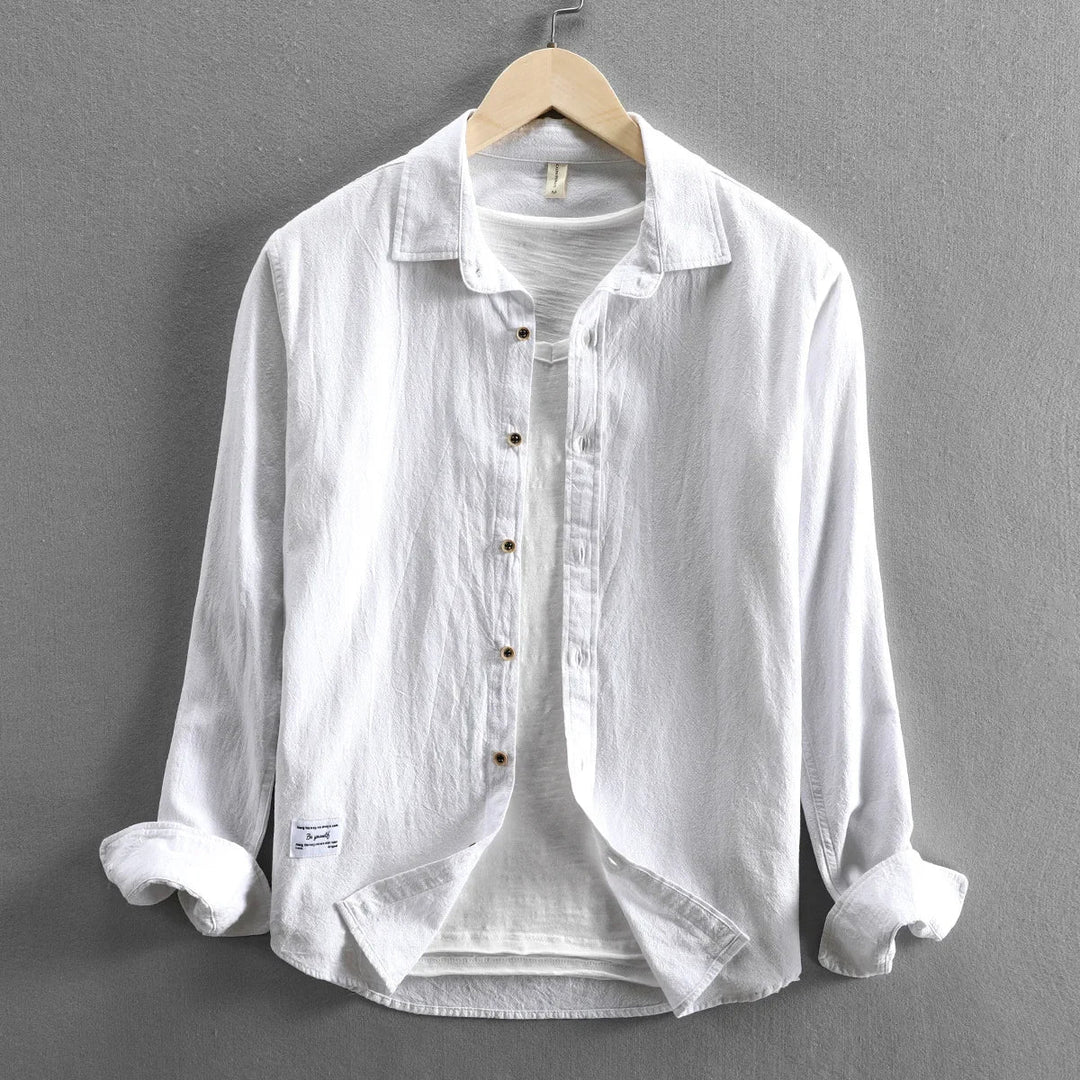 Grayson Breezy Cotton Long-Sleeve Shirt