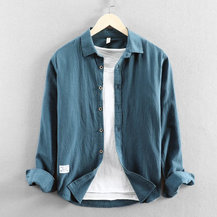 Grayson Breezy Cotton Long-Sleeve Shirt