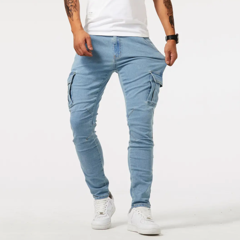 Herren Cargohose | Bequeme Stretch-Jeans mit Taschen