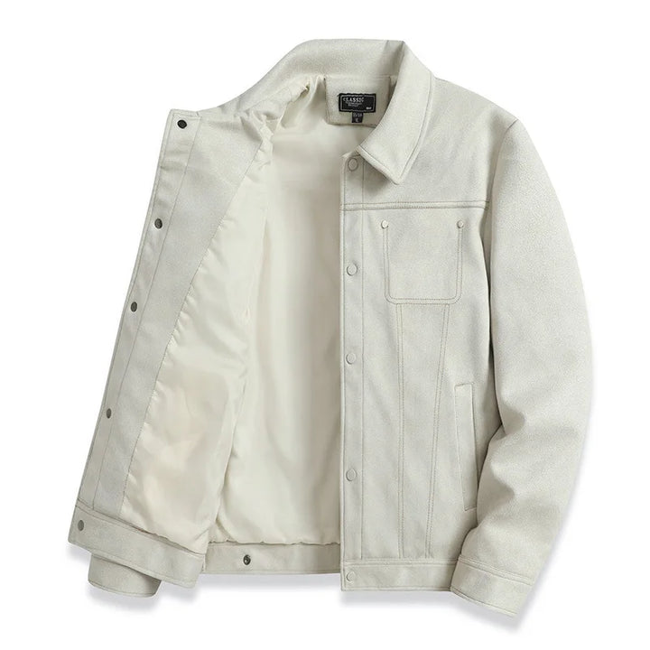 Irving Suede Trucker Jacket