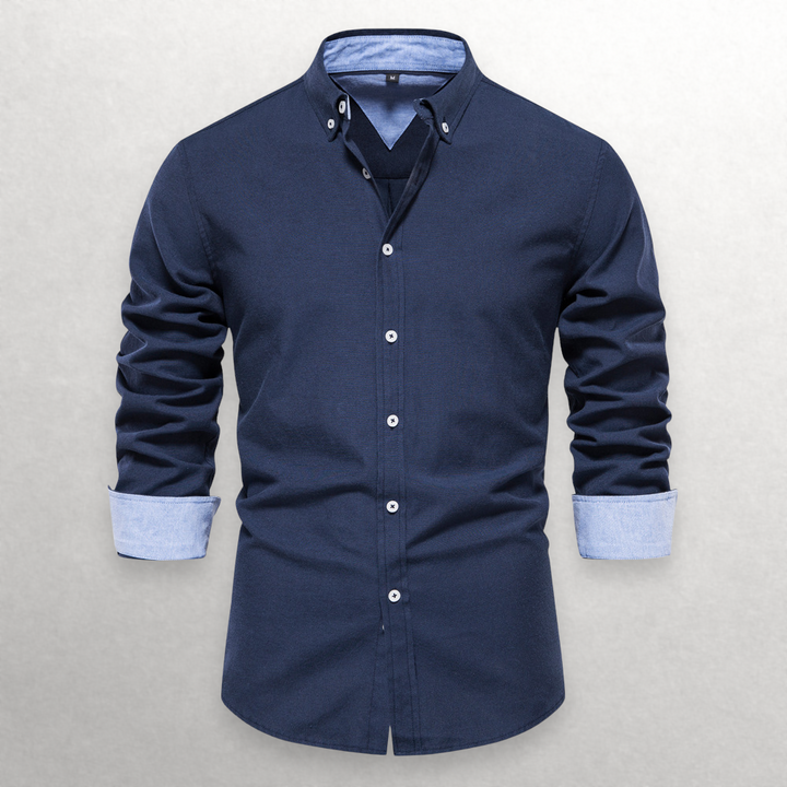 Shade Shift Cotton Button-Up Shirt