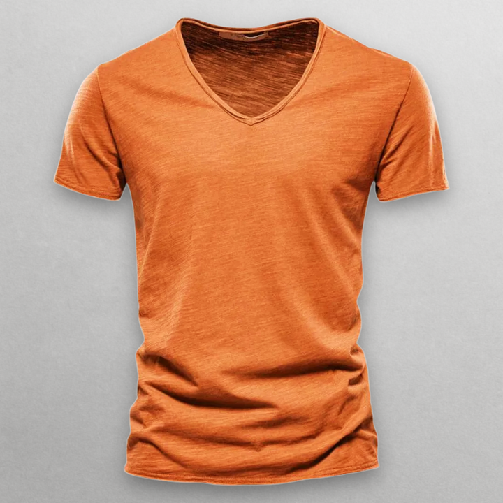 Shinari V-neck Cotton T-Shirt