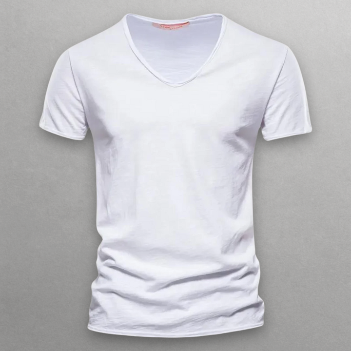Shinari V-neck Cotton T-Shirt