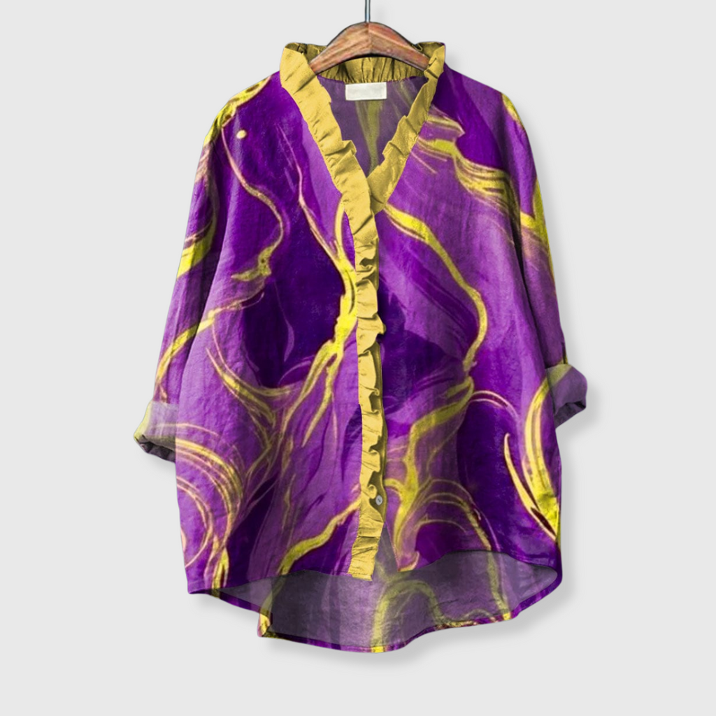 Bonella | Bluse mit Wirbelmuster