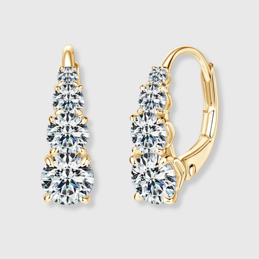 Carol Vier-Stein Ohrringe | Gold