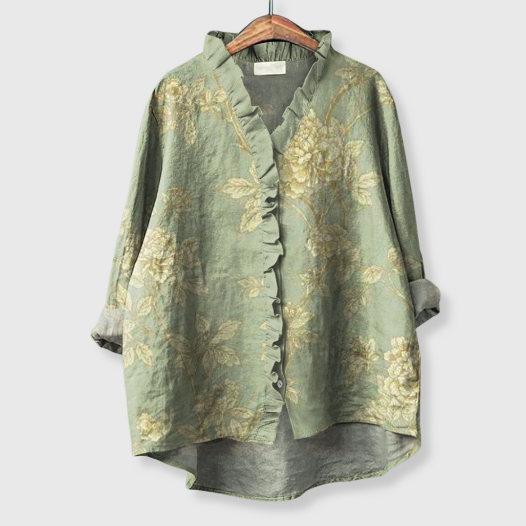 Rosalinda| Sommerbluse mit Volants