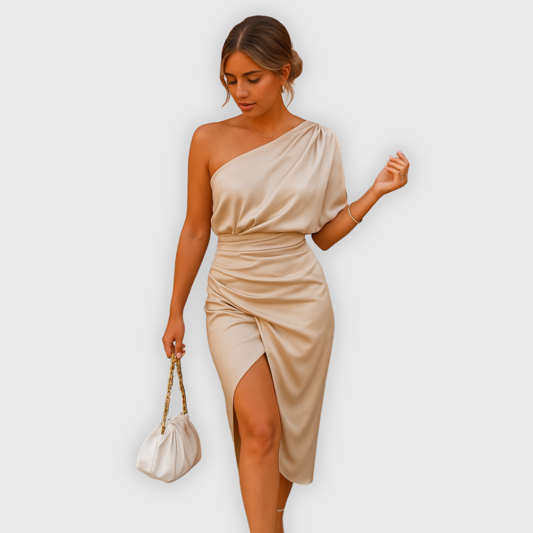 Dahlie | Elegantes asymmetrisches Kleid