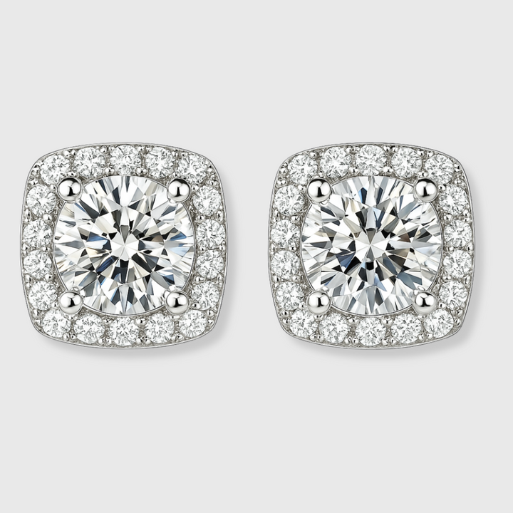 Glacé Glamour Ohrringe | Weißgold