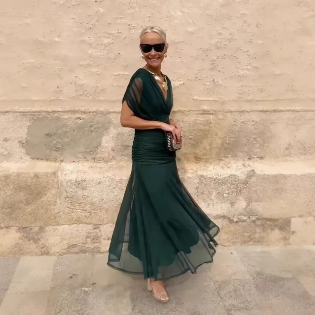 Rosetta | Zeitloses Off-Shoulder Maxikleid