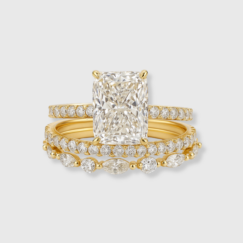 Jaily 3-teiliges Trauring-Set