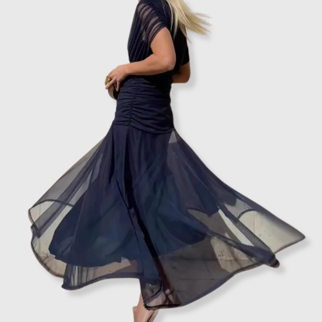 Rosetta | Zeitloses Off-Shoulder Maxikleid