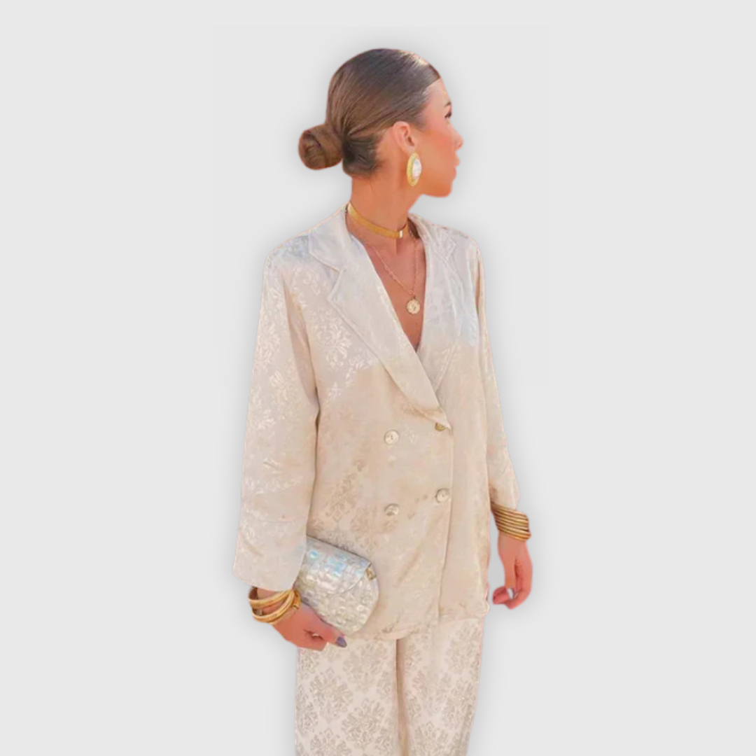 Elisa | Eleganter Jacquard-Blazer