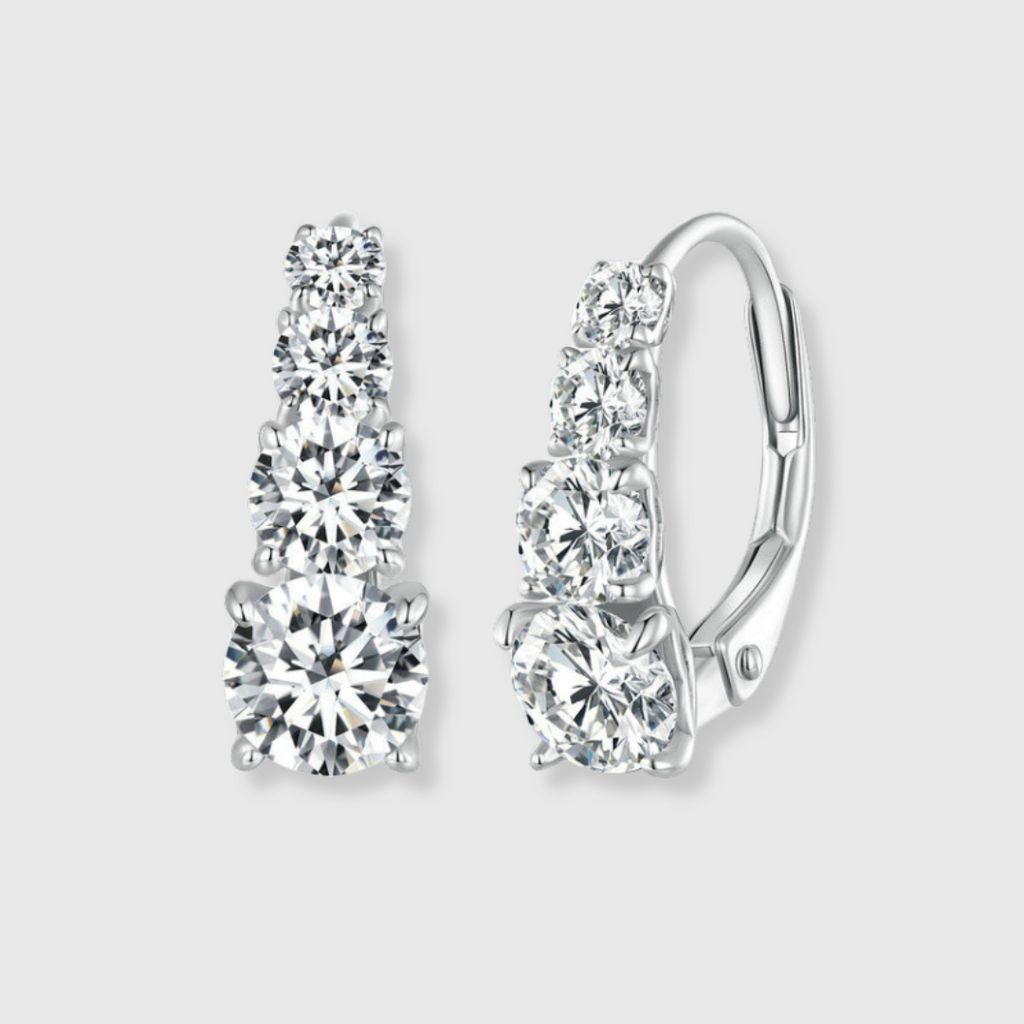 Carol Vier-Stein Ohrringe | Weißgold