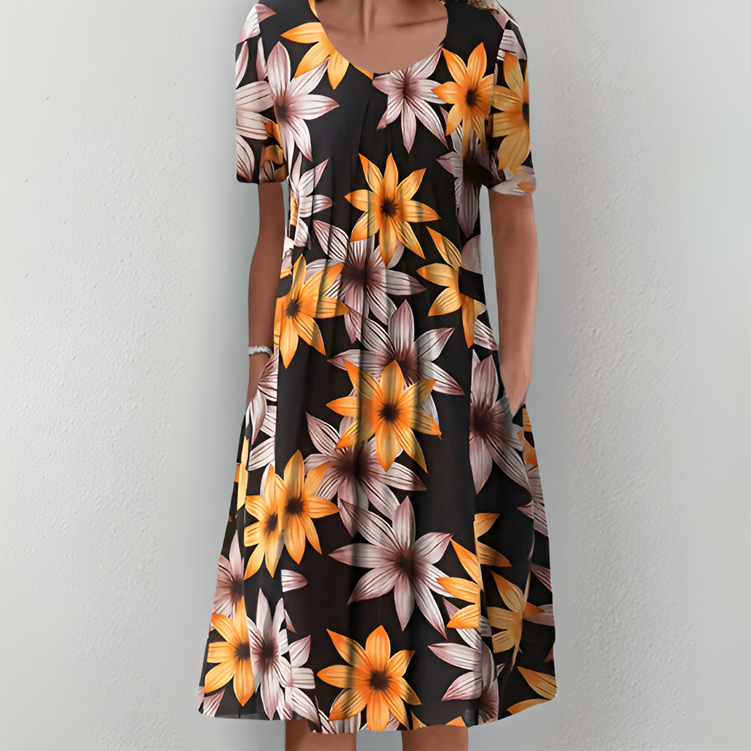 Noemi | Handgefertigtes Blumenkleid