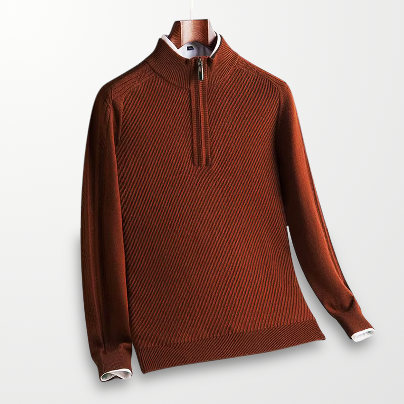Bennett Ribbed Quarter-Zip Sweater