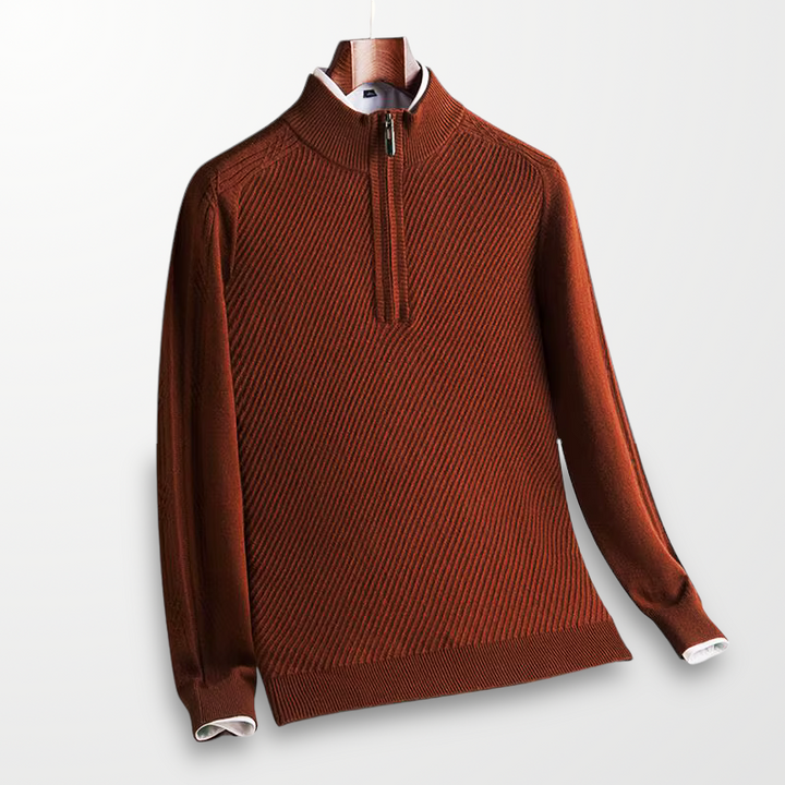Bennett Ribbed Quarter-Zip Sweater