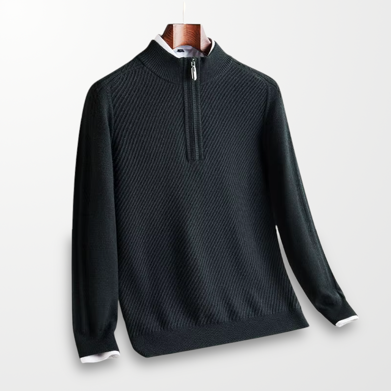 Bennett Ribbed Quarter-Zip Sweater